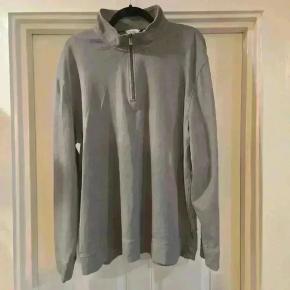 Calvin Klein Mens 1/4 Zip Long Sleeve Pullover Knit  Gray Size XXL - Picture 1 of 9